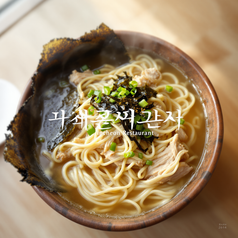 인천 맛집 육해공생칼국수본점 닭칼국수로 입소문