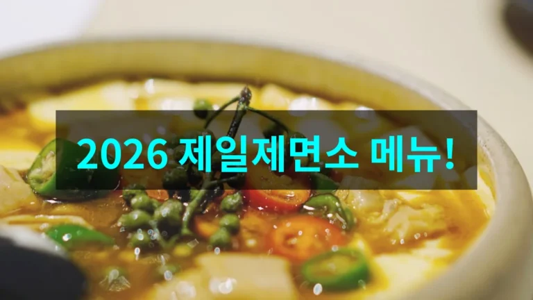 서울칼국수 맛집 제일제면소, 2026년 꼭 먹어야 할 대표 메뉴 완벽 추천!